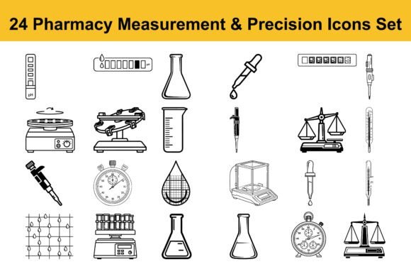 24 Pharmacy Measurement Precision Icon