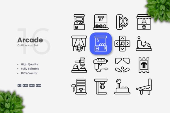 Arcade Icons: Simple and Clean Vector Icons for Every Project