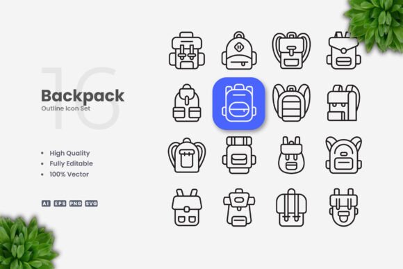 Backpack Icons: Why Simple & Clean Vector Icon Design Is Essential for Modern Creative Workflows