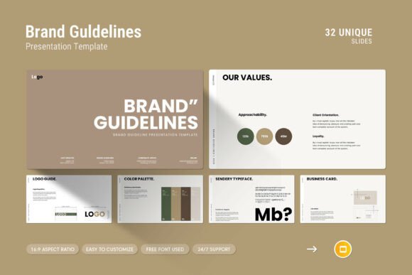 Brand Guidelines Google Slides Template: A Professional Way to Present Your Work