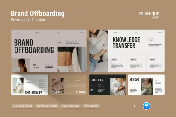 Brand Offboarding Keynote Template: A Design Essential