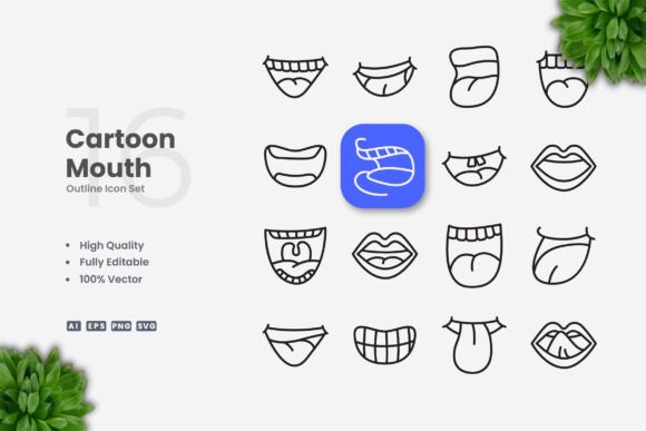 Cartoon Mouth Icons: A Versatile Asset for Modern Design Projects