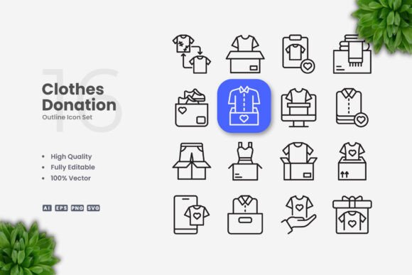 Evaluating Clothes Donation Icons for Your Visual Communication Needs