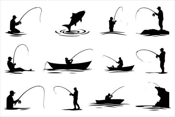 Exploring the Versatility of Fishing Lifestyle Vector Silhouettes in Modern Creative Projects