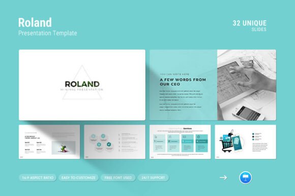 Roland Keynote Presentation Template: A Professional Way to Present Your Work