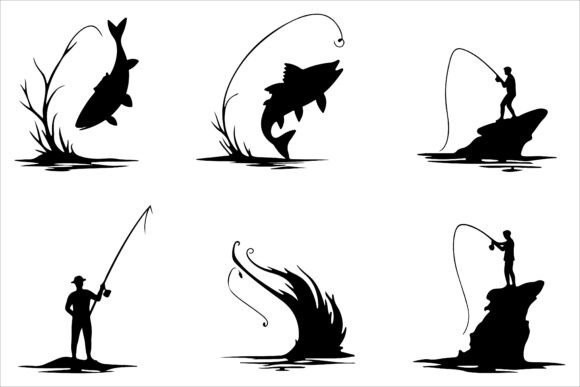 Sport Fishing Silhouette Vector Set: A Practical Resource for Designers and Outdoor Brands