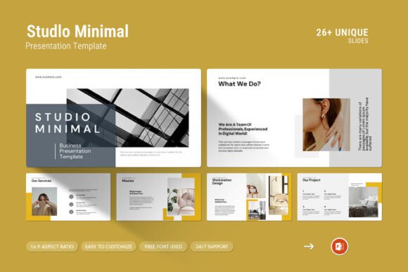 Studio Minimal PowerPoint Template