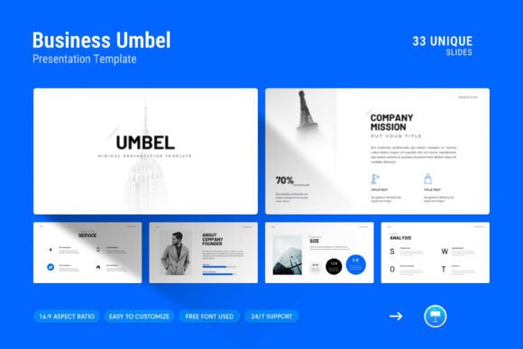 Umbel Minimal Keynote Template